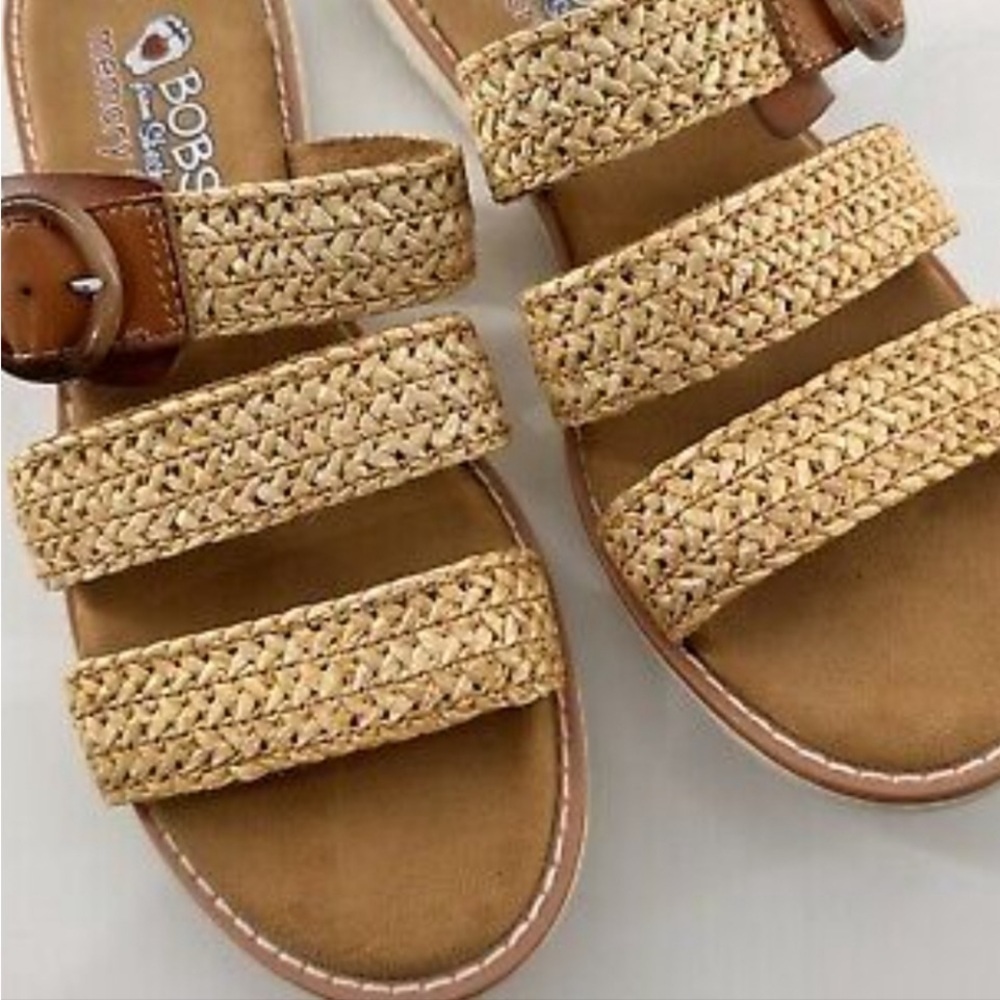 BOBS From Skechers - Sandals, Women’s, Memory Foam, Woven Straps, Size 6 - Picture 2 of 9